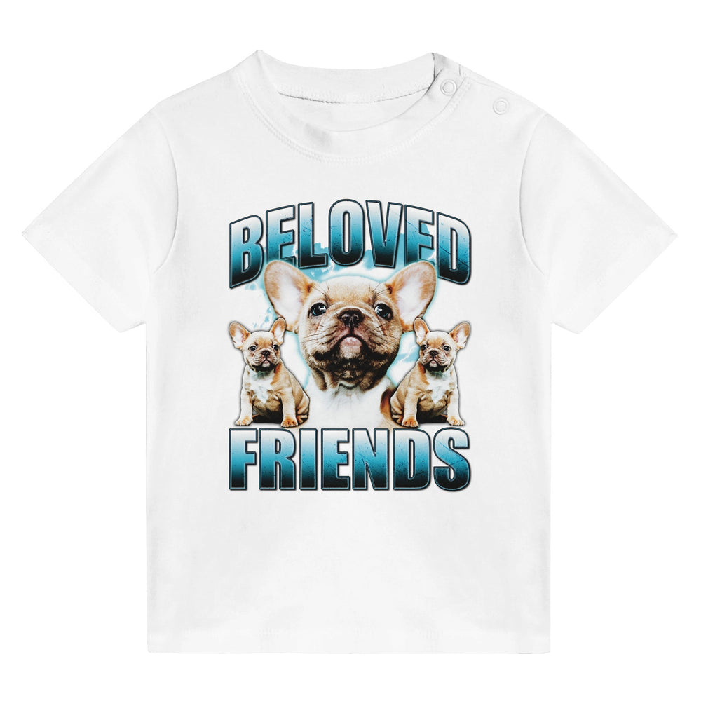 "90's Frenchie" Baby Crewneck T-shirt - Beloved Friends