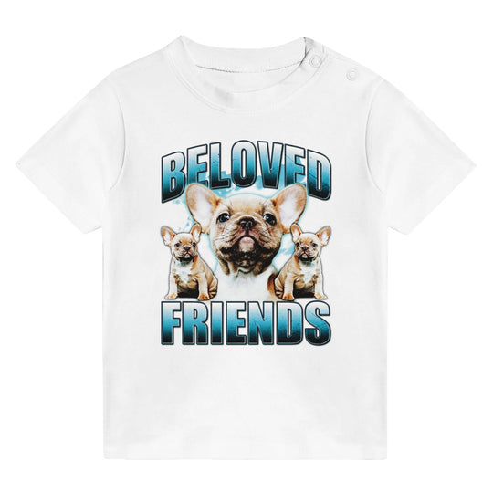 "90's Frenchie" Baby Crewneck T-shirt - Beloved Friends