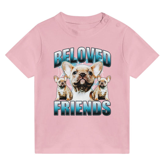 "90's Frenchie" Baby Crewneck T-shirt - Beloved Friends