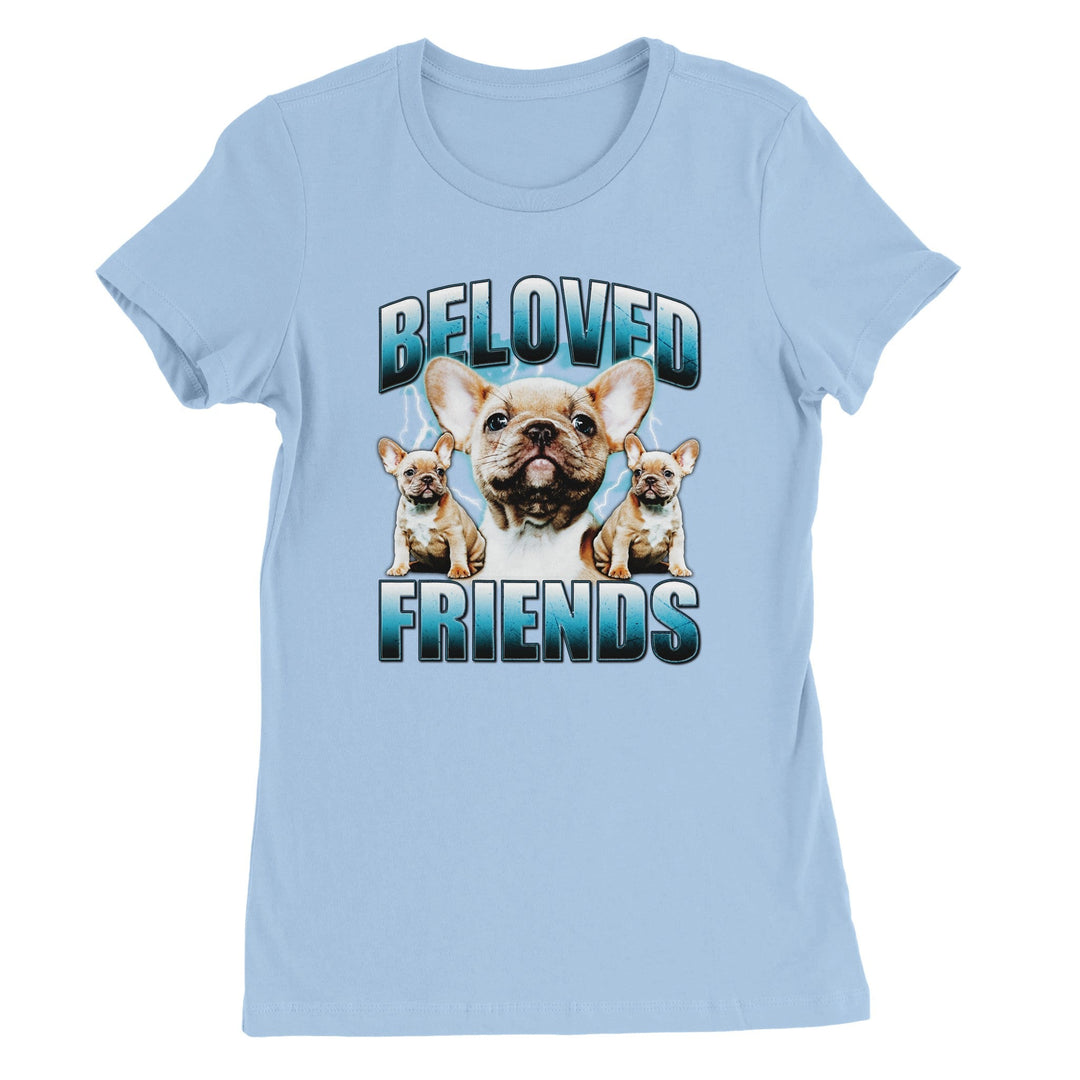 "90's Frenchie" Womens Crewneck T-shirt - Beloved Friends