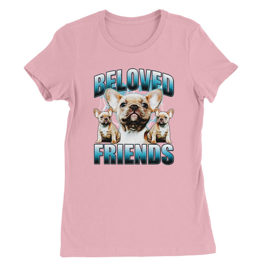 "90's Frenchie" Womens Crewneck T-shirt - Beloved Friends