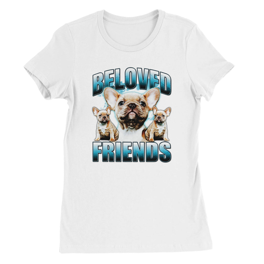 "90's Frenchie" Womens Crewneck T-shirt - Beloved Friends