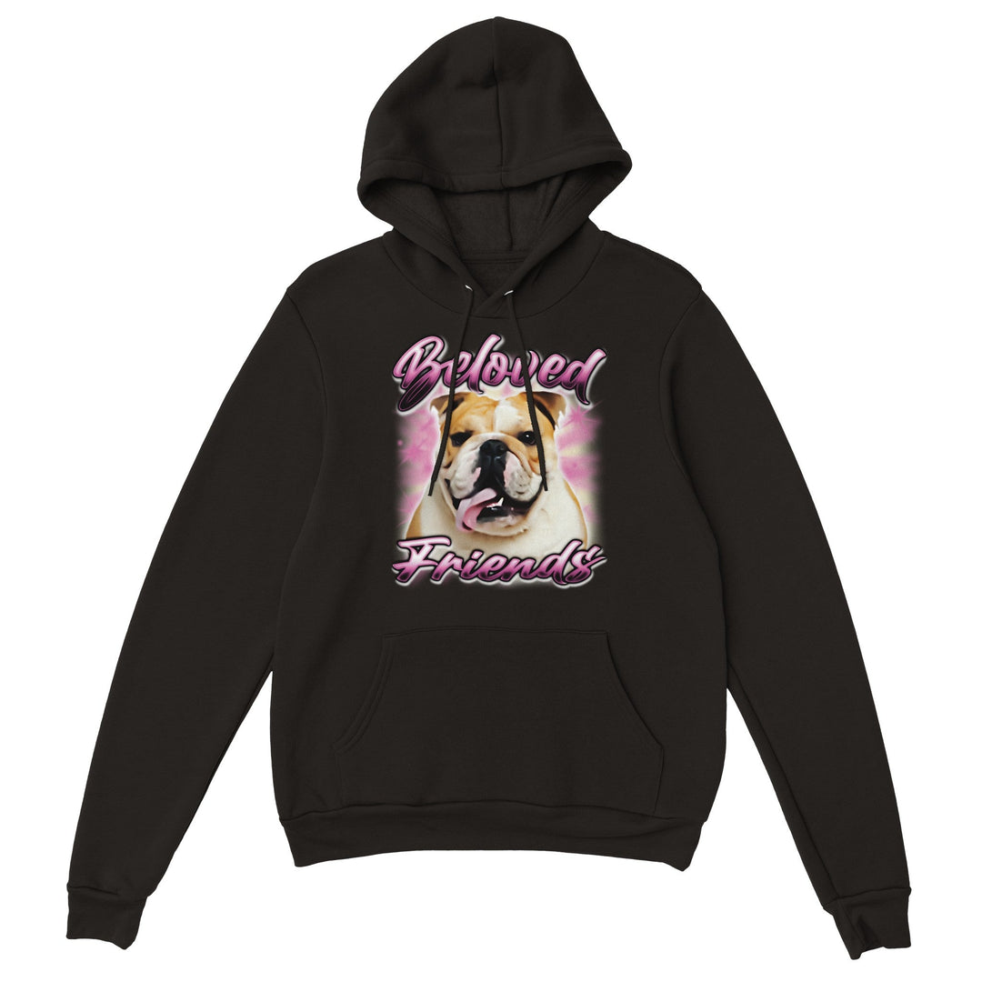 Bulldog Airbrush Hoodie (Unisex) - Beloved Friends