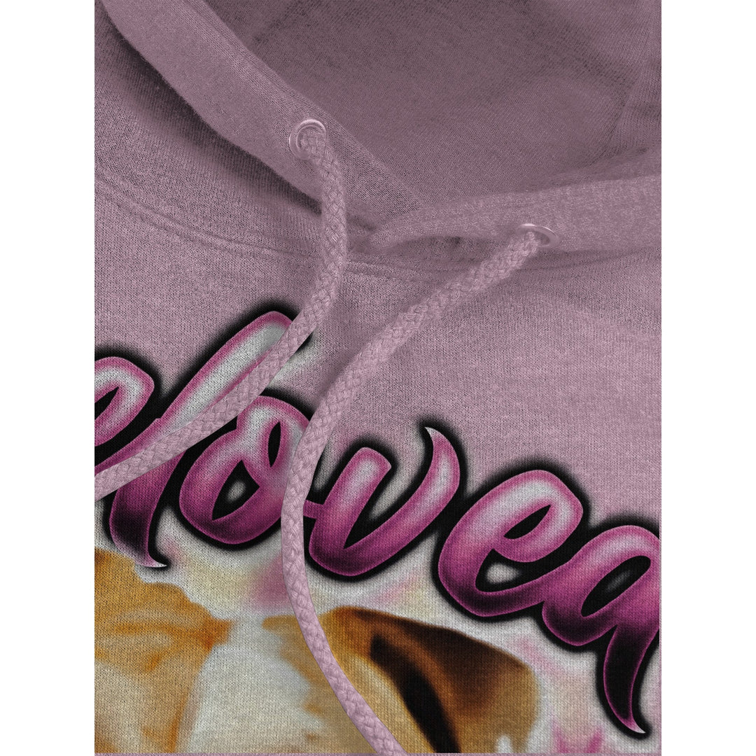 Bulldog Airbrush Hoodie (Unisex) - Beloved Friends