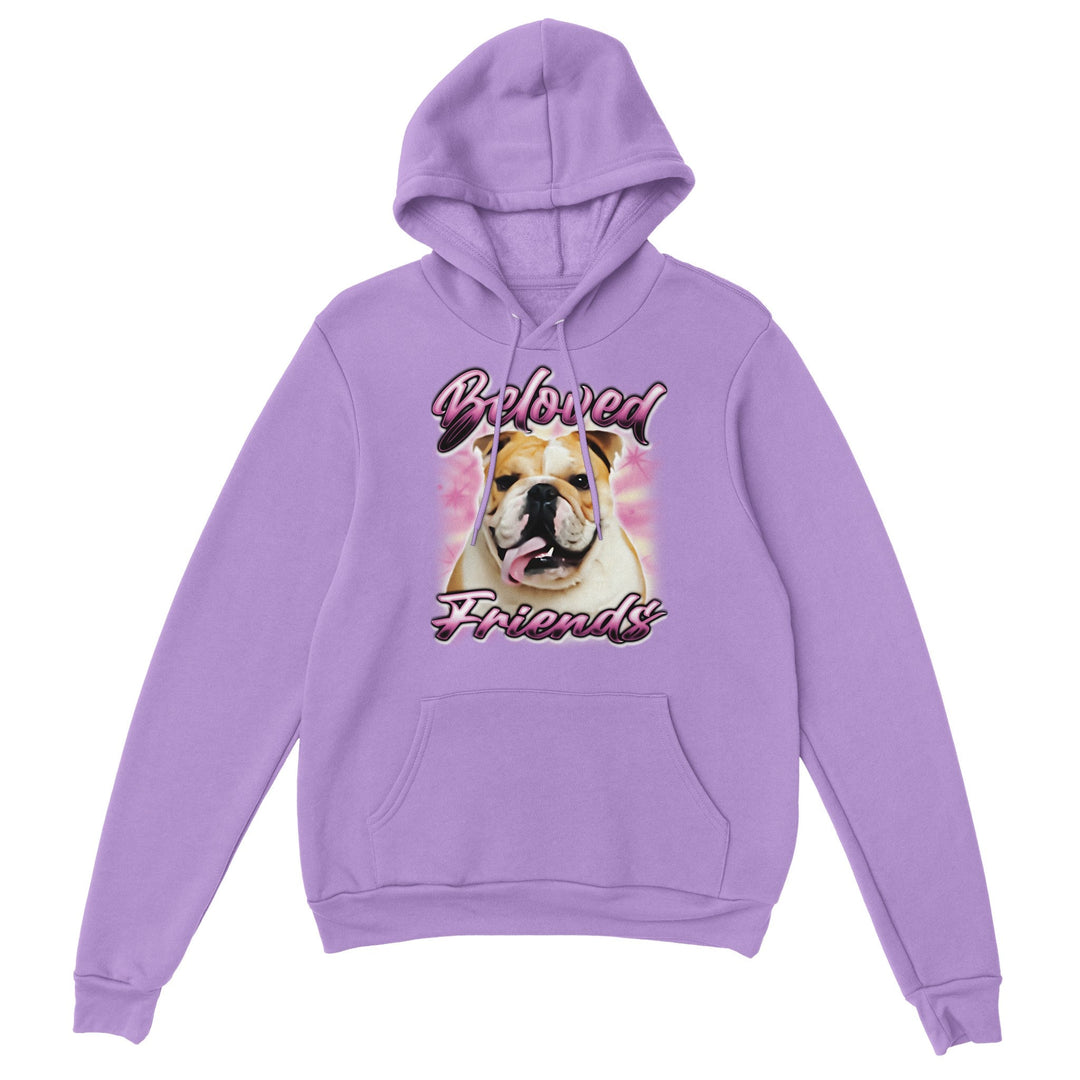 Bulldog Airbrush Hoodie (Unisex) - Beloved Friends