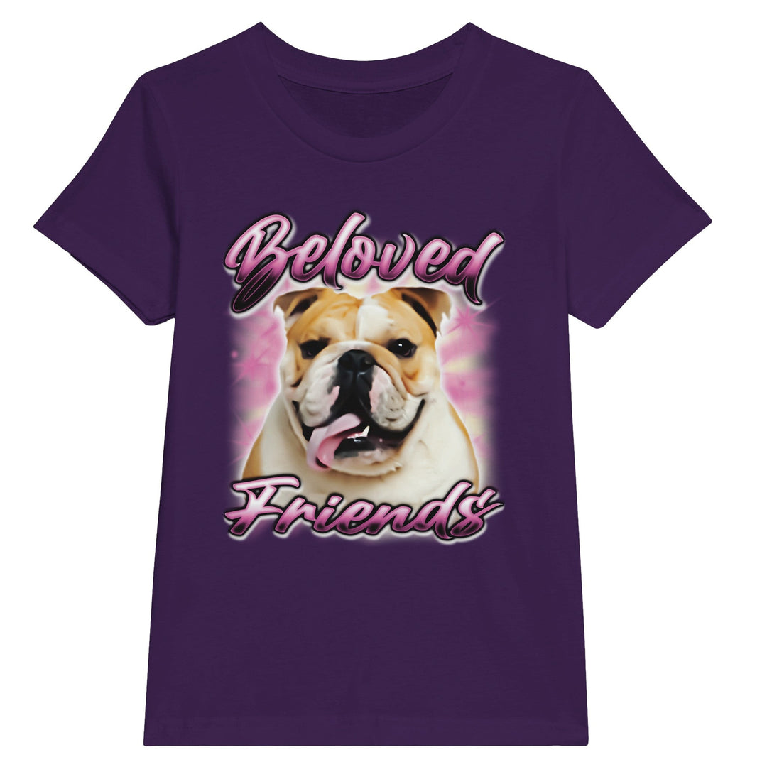 "Bulldog Airbrush" Kids T-shirt - Beloved Friends