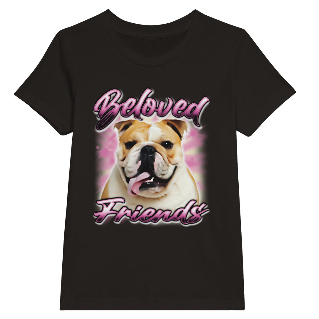 "Bulldog Airbrush" Kids T-shirt - Beloved Friends