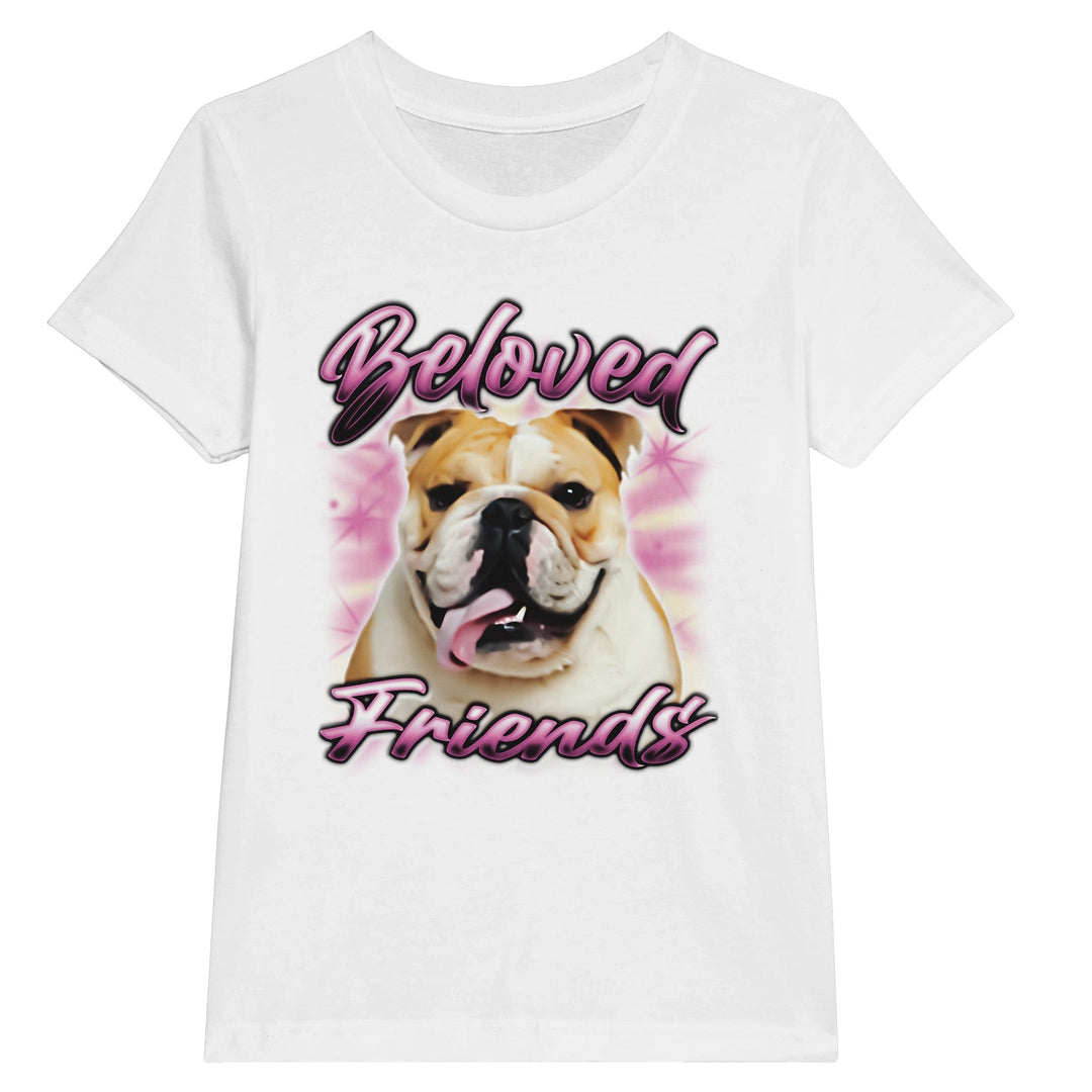 "Bulldog Airbrush" Kids T-shirt - Beloved Friends