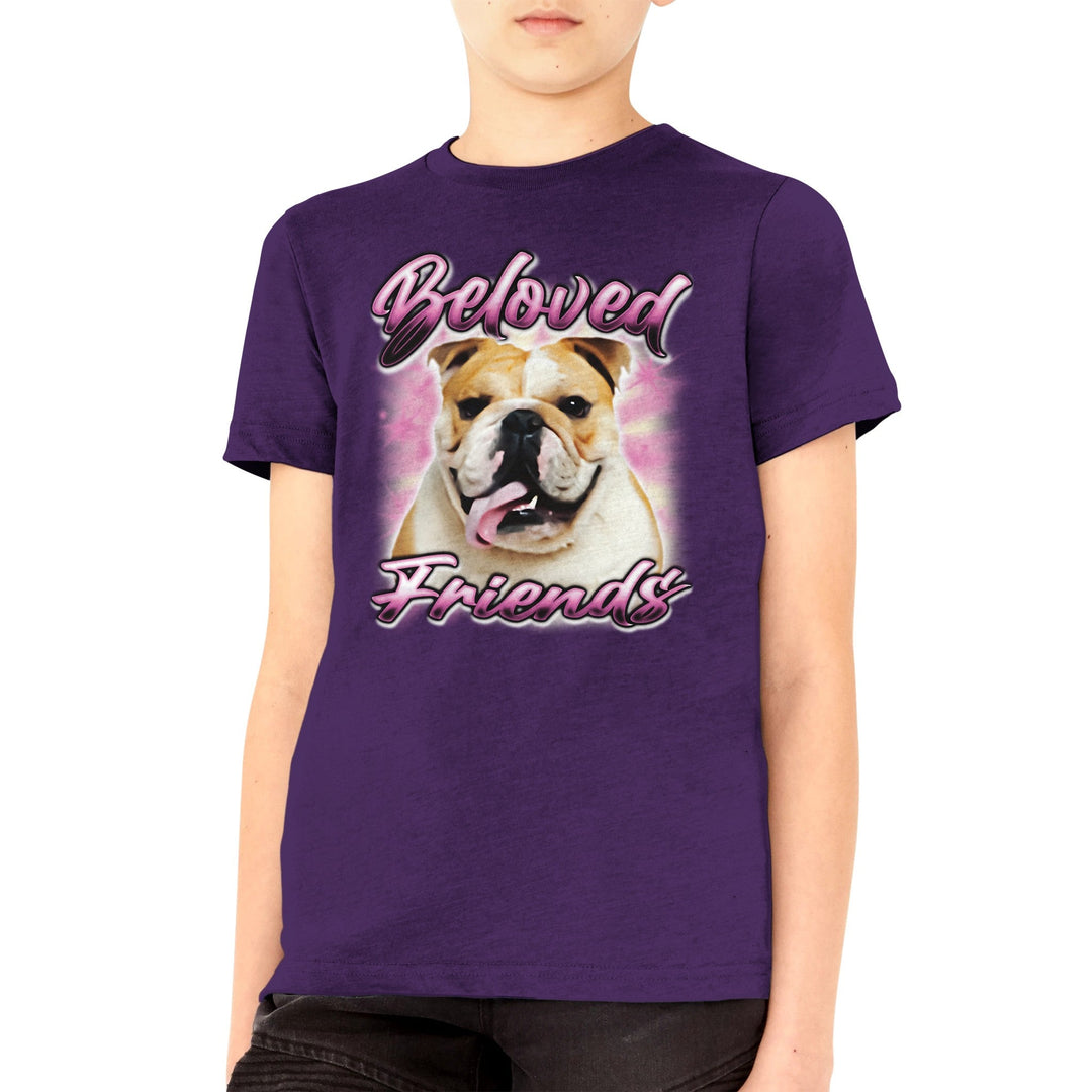 "Bulldog Airbrush" Kids T-shirt - Beloved Friends