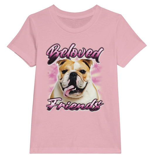 "Bulldog Airbrush" Kids T-shirt - Beloved Friends