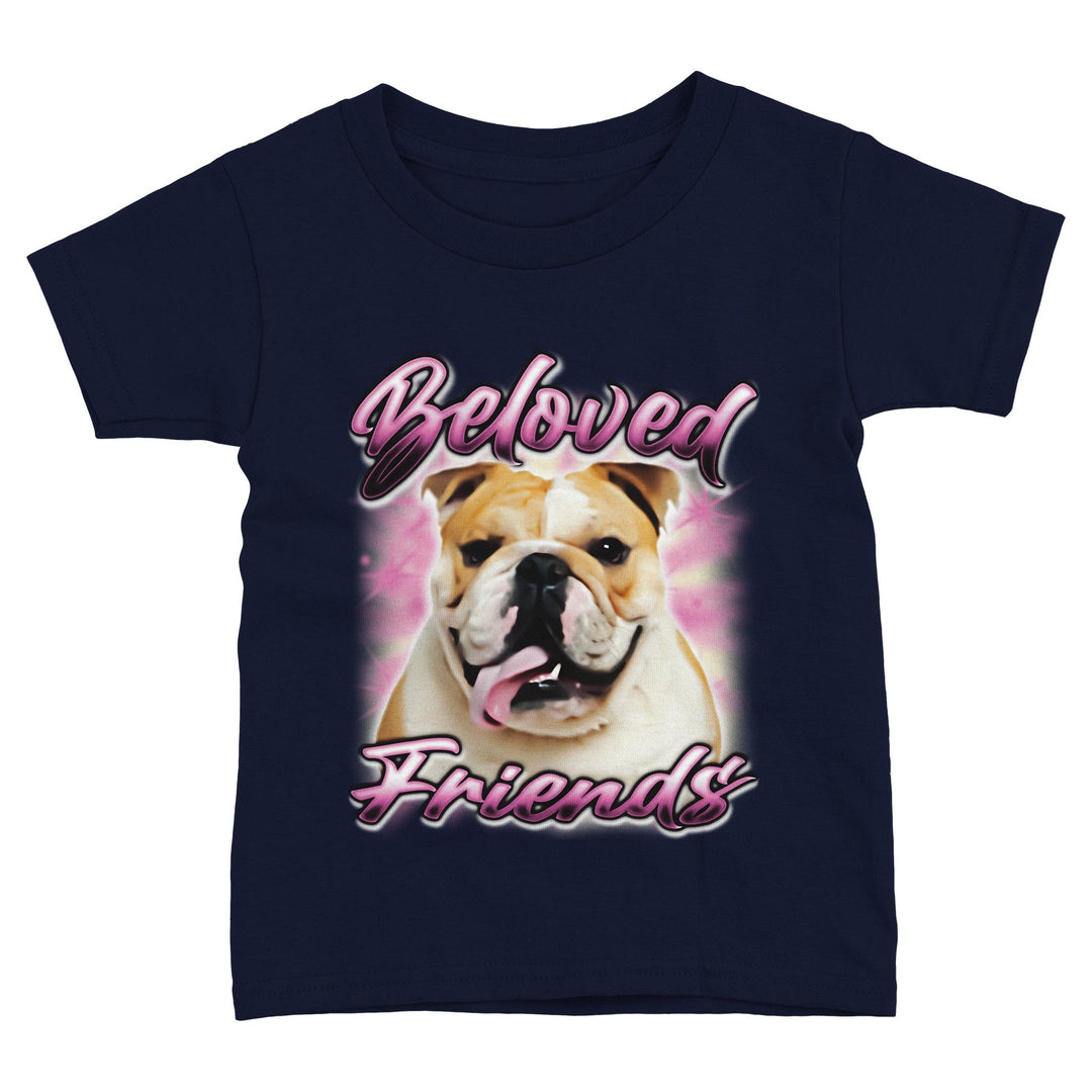 "Bulldog Airbrush" Toddler Staple T-Shirt - Beloved Friends