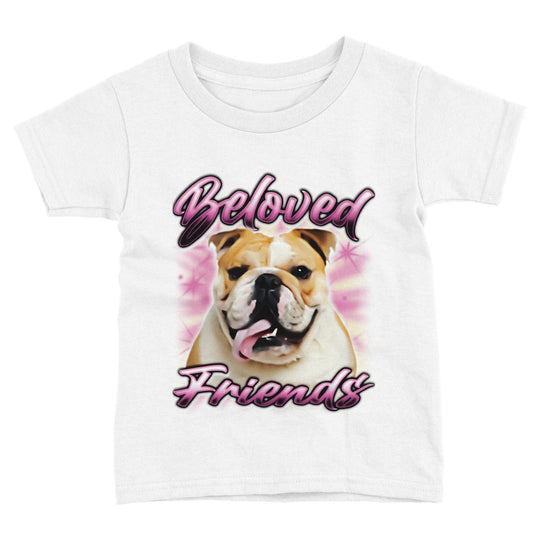 "Bulldog Airbrush" Toddler Staple T-Shirt - Beloved Friends