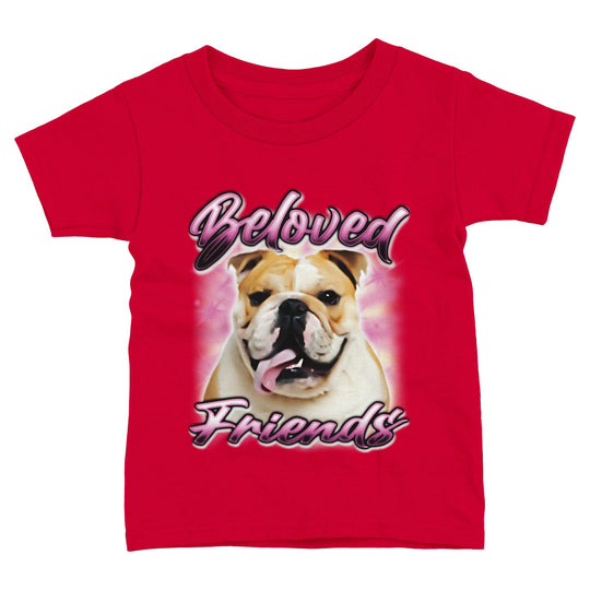 "Bulldog Airbrush" Toddler Staple T-Shirt - Beloved Friends