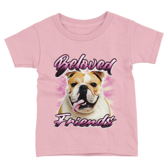 "Bulldog Airbrush" Toddler Staple T-Shirt - Beloved Friends