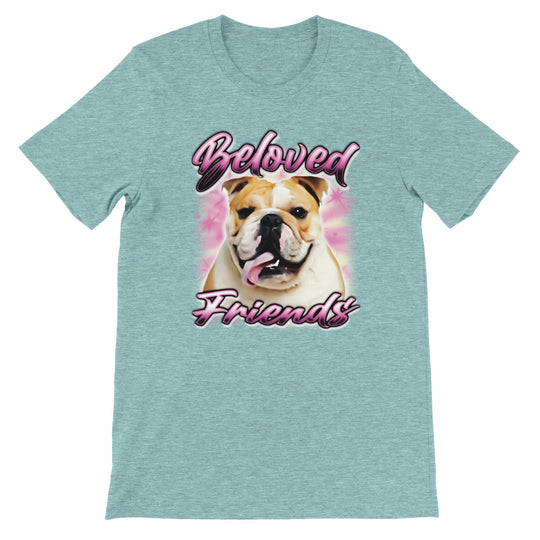 "Bulldog Airbrush" Unisex Crewneck T-shirt - Beloved Friends