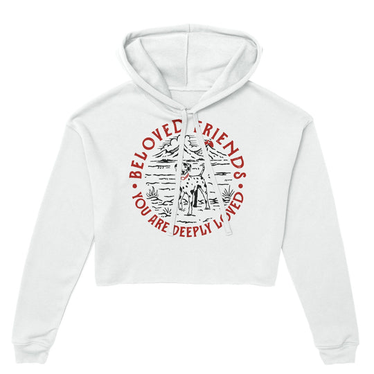 "Dalmatian Land" Women's Cropped Hoodie - Beloved Friends