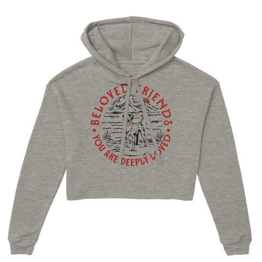 "Dalmatian Land" Women's Cropped Hoodie - Beloved Friends